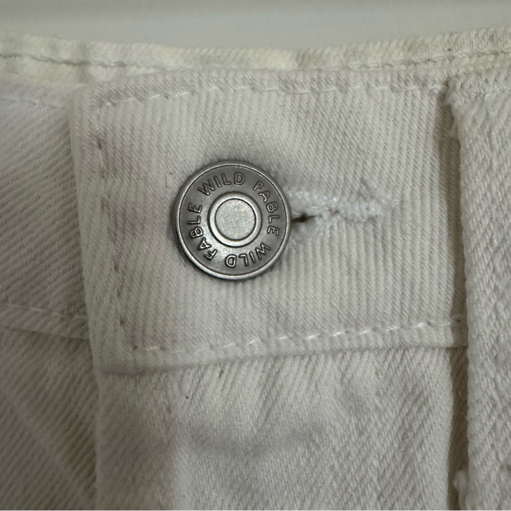 Wild Fable White Highest Rise Jean Shorts, 2 - Picture 7 of 14